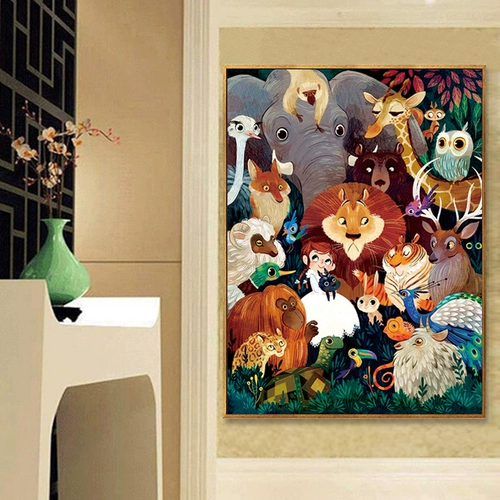 Животный мир вышивка крестиком 2020 новая вышивка самостоятельная вышивка мелкие детали ручная работа большая гостиная большая линия вышивка полная вышивка