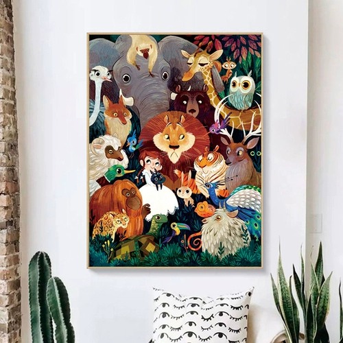 Животный мир вышивка крестиком 2020 новая вышивка самостоятельная вышивка мелкие детали ручная работа большая гостиная большая линия вышивка полная вышивка