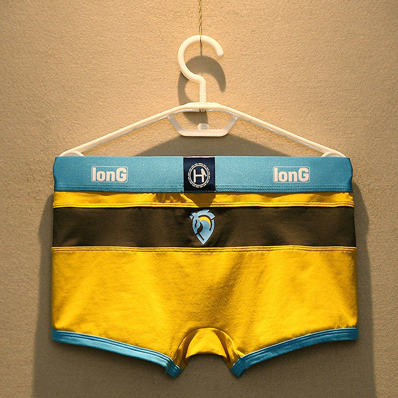 3 trendy brand men's underwear cotton boxer pants color printing fashion breathable sexy safety pants boxer shorts head