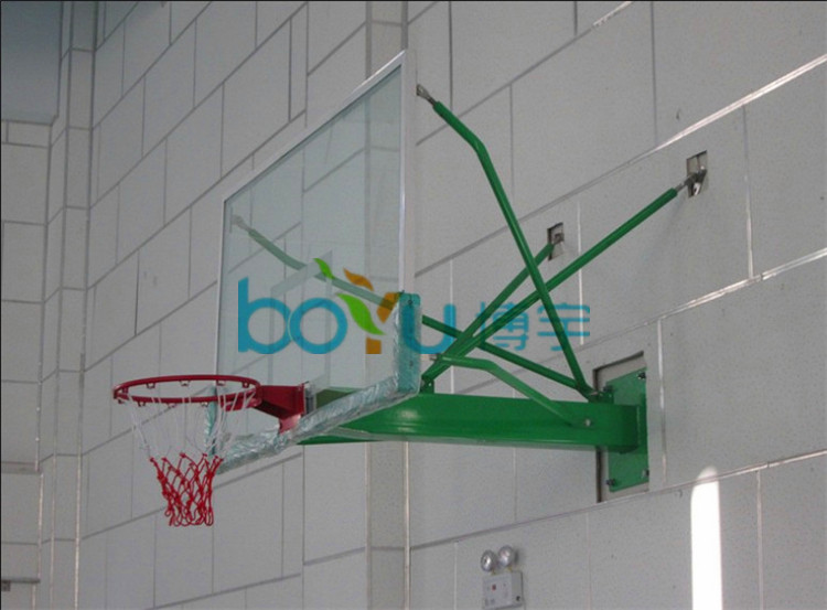 Composite Basketball Board Aluminum Alloy Tempered Glass Basketball Board Outdoor SMC Standard Backboard Wall Mounted Basketball Rack