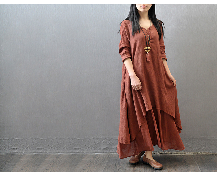 Robe femme en Coton et lin - Ref 3327269 Image 23