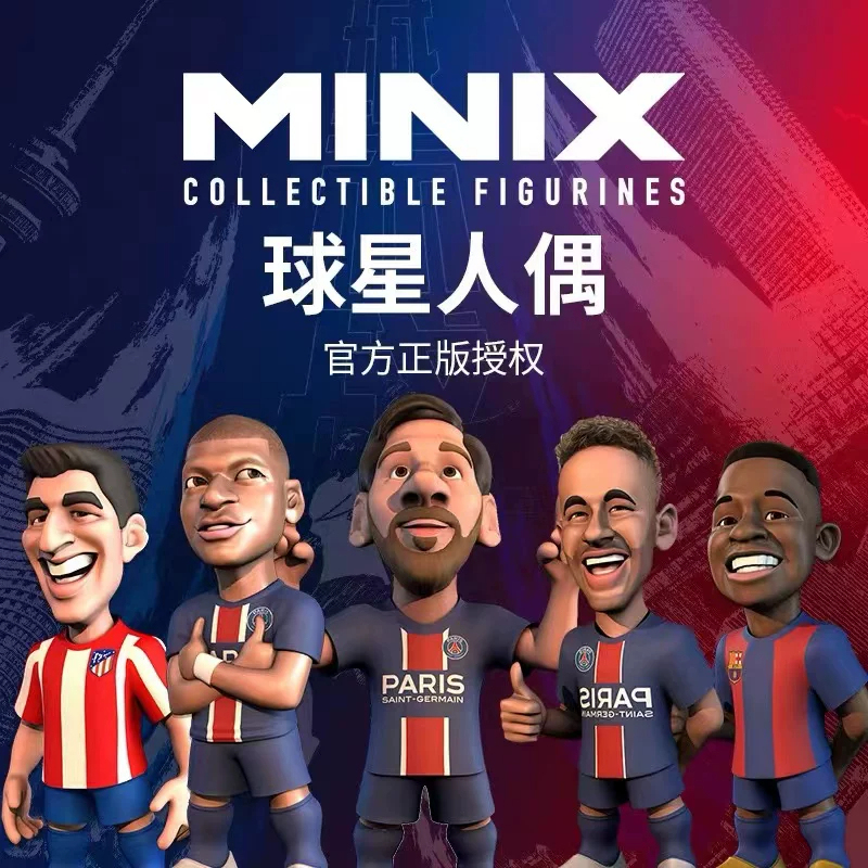 Minix World Cup Star Cartoon Dolls Messi Neymar Mbappe Football Peripheral Figurines and Ornaments Minix World Cup Star Cartoon Dolls Messi Neymar Mbappe Football Peripheral Figurines and Ornaments