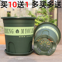 Thickened second-generation control root new material environmentally friendly plastic flower pot extra-large green rose balcony flower pot