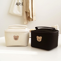 Korean CHEZBEBE embroidered baby bear mini storage bag insulated bag insulated bag out-and-out food bag