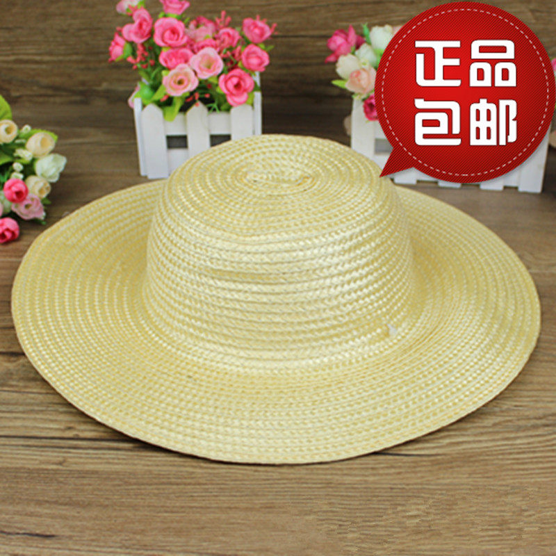 Farmer's straw hat agricultural large-edge wheat straw straw hat sunshade straw hat large construction site children's construction stage performance