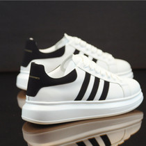 Mens small white shoes 2020 new mens shoes tide shoes increase white shoes and casual leather shoes
