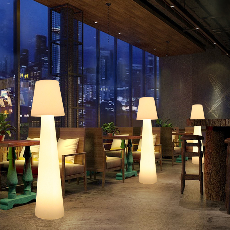 LED light luxury bedroom standing desk lamp indoor living room bed hair light lamp pillar outdoor landscape garden floor lamp