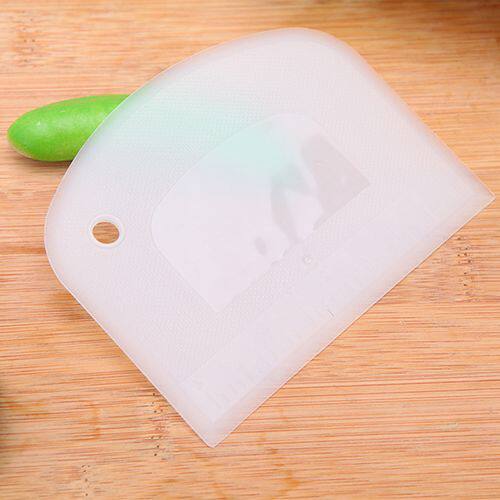 Baking-petting squeegee Noodle Point Tool Facet knife with scale white and orange-colored baking tools Cream Scraper