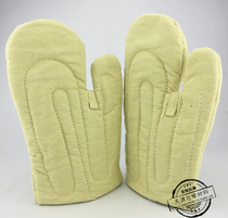 High temperature gloves Heat insulation and anti-scalding gloves Cotton canvas thick oven baking high temperature gloves Labor protection