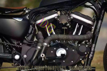 Harley XL883 1200 48 spring straight row modified exhaust pipe with pure copper sleeve retro exhaust