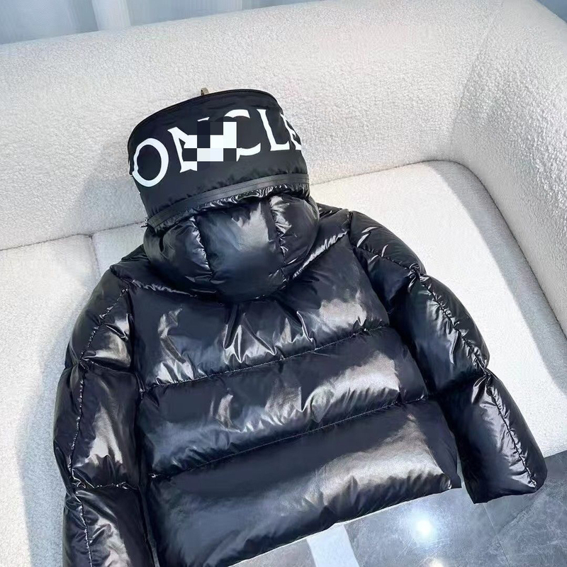 Unisex White Goose down Jacket for Women, 2025 Autumn and Winter New Style, Badge Design, Slimming down Coat, Warm, High-Quality