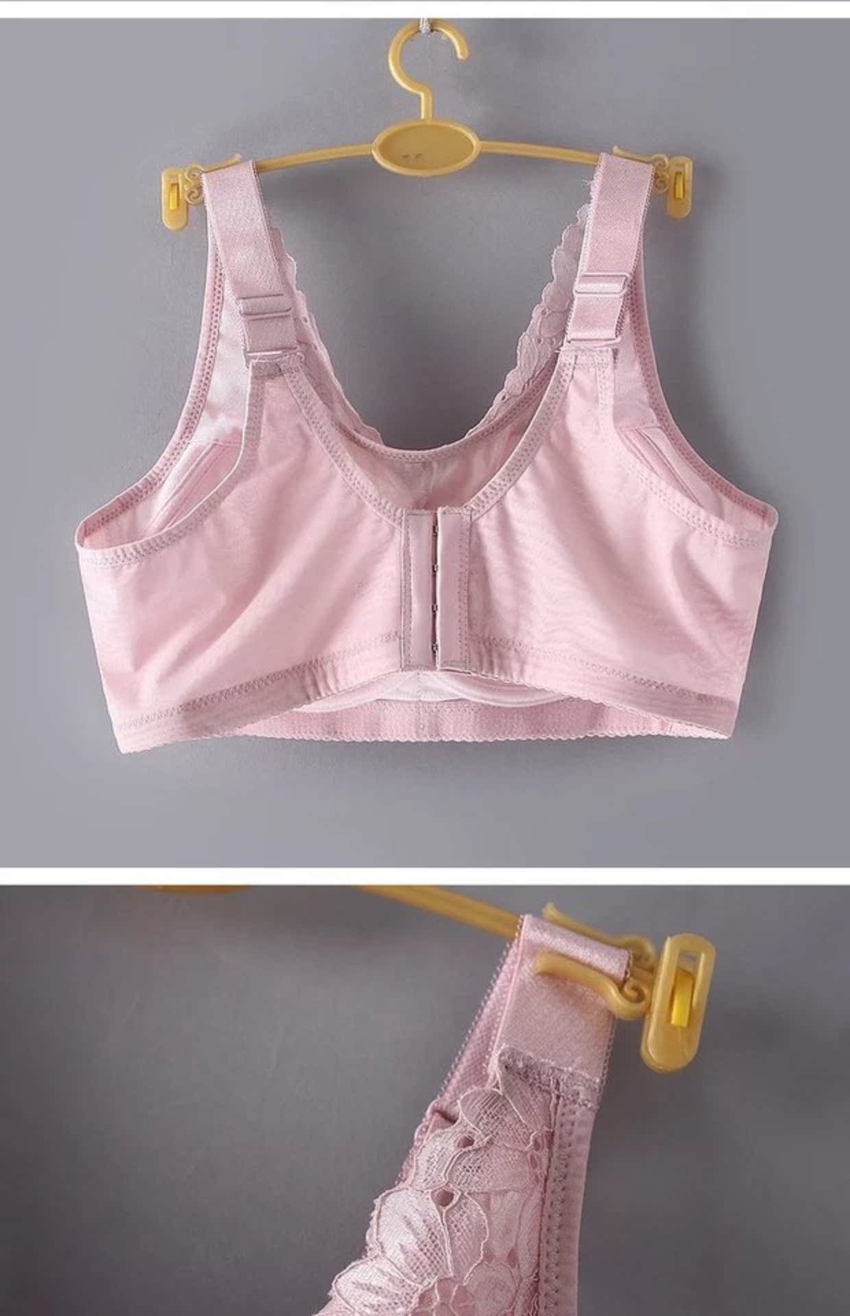 Cộng với chất béo XL chất béo MM phiên bản Hàn Quốc của ren gợi cảm không dây thu thập chống ánh sáng thoải mái điều chỉnh áo ngực màu đen áo ngực học sinh
