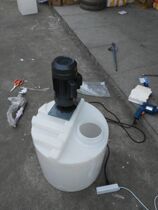 Sales 60L80L100L200L300L500L round flat bottom dosing box anti-corrosion PE mixing tank