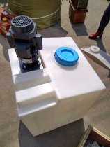 Sales square dosing box Anti-aging new imported PE material plastic container 200L admixture storage tank bucket