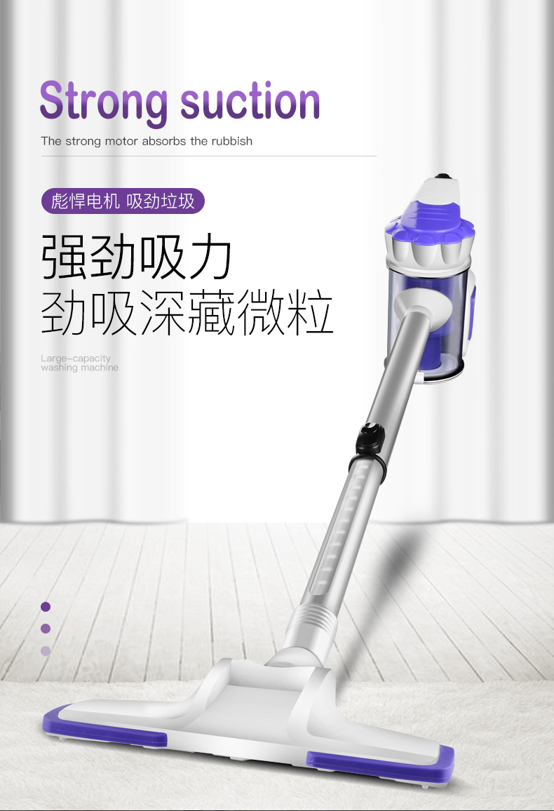 Máy hút bụi gia đình cực kỳ yên tĩnh cầm tay 螨 nhỏ mini công suất cao mạnh mẽ loại máy hút bụi không tiêu hao thảm - Máy hút bụi rapido rr8
