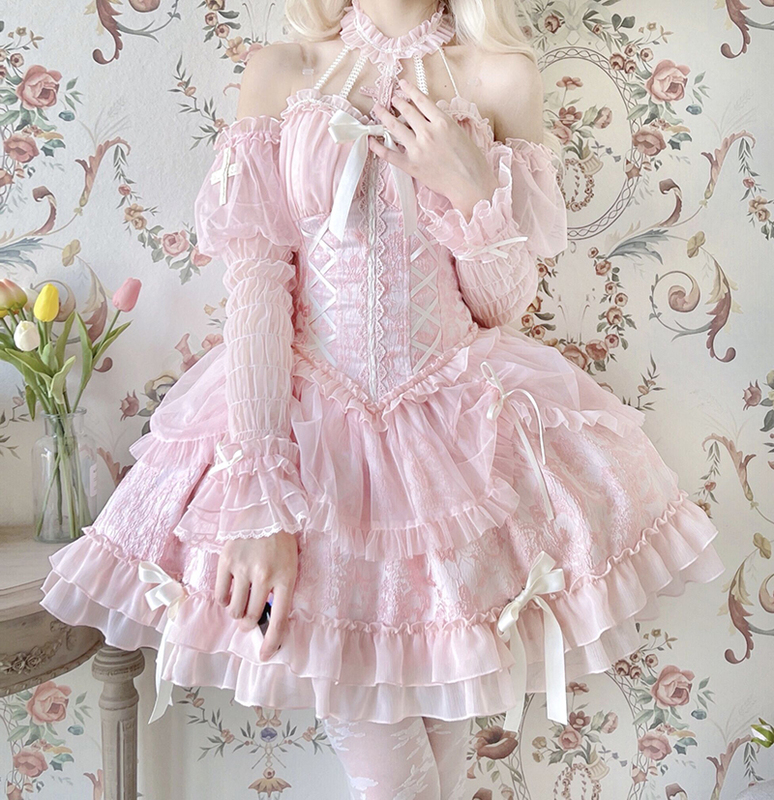 Alice Girl Original New Lolita Cross-Dresser Ballet Dress Doll Lolita Halter Dress Alice Girl Original New Lolita Cross-Dresser Ballet Dress Doll Lolita Halter Dress