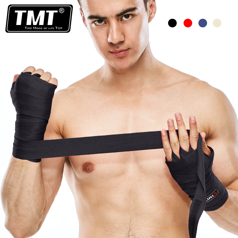 TMT Boxing Bandage Strap Strap Protector Sanda Wrapping Hand Strap Sandbag Hand Guard Training Muay Thai Strap Sport Fighting