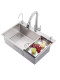 Kitchen 304 stainless steel handmade sink brushed thickened sink single-slot package large single-slot vegetable basin wash basin