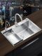 3mm Thickened Kitchen 304 Stainless Steel Sink, Brushed Thickened Single Sink, Large Single Sink, Vegetable Washing Basin, Dishwashing Sink