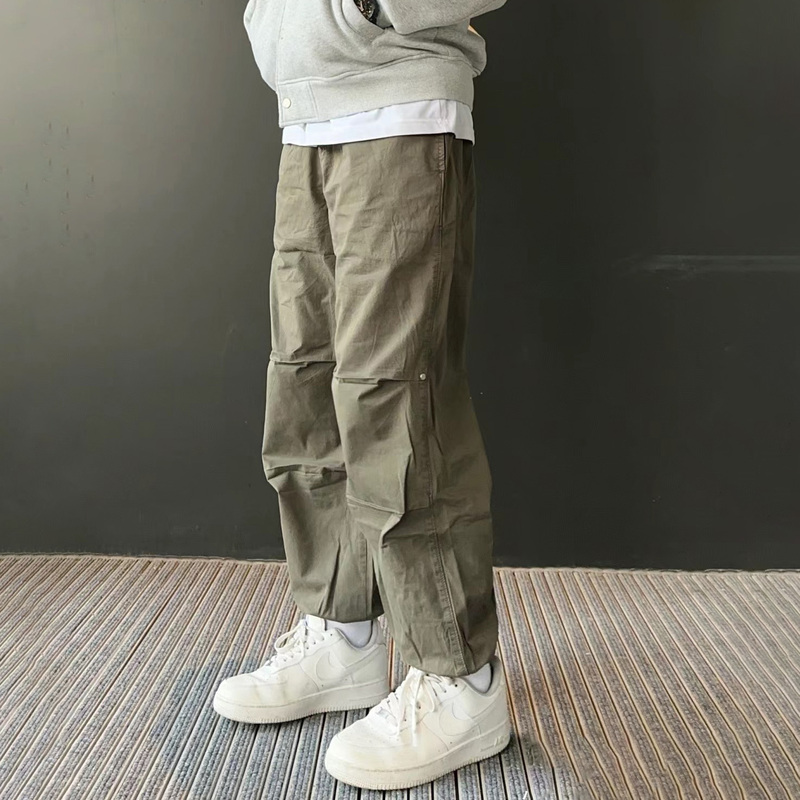 Uncleblue Ready-To-Wear Washed Workwear Jogger Pants 2024 Spring and Summer New Street Fashion Multi-Color Casual Jogging Pants