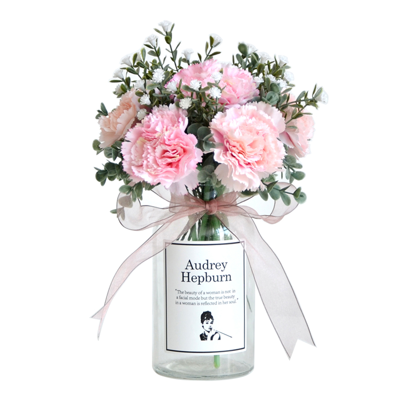 Ins Carnation Fake Flowers Simulation Bouquet Dried Flowers
