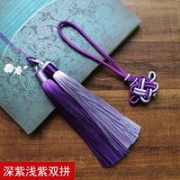 Темно -фиолетовый мелкий пурпурный благоприятный узел+два -колорные уши