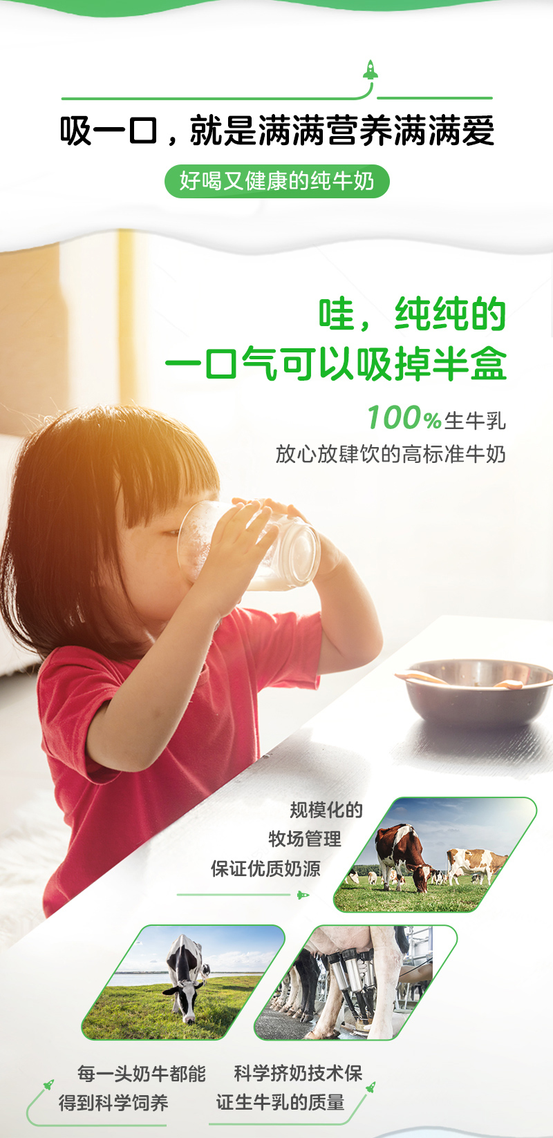 蒙牛 PURE MILK 100%生牛乳 纯牛奶 250ml*24盒 图4