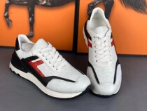 South Africa Ostrich Leather Shoes Men Black & White Banged Casual Handmade Board Shoes Youth Round Head Lacing Super Light Rubber Sparkling