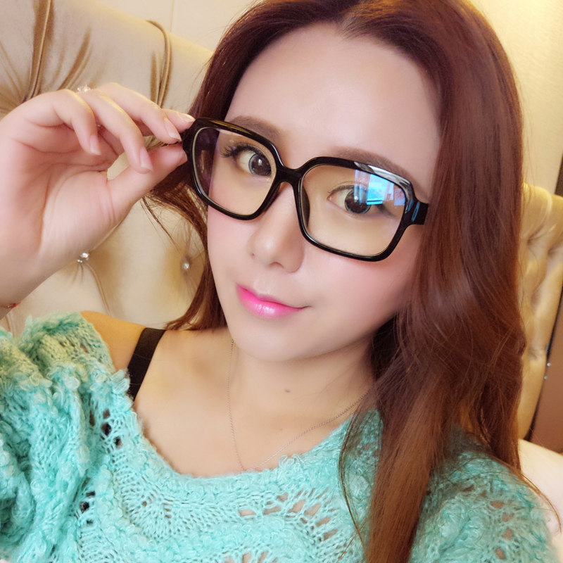 Anti-radiation anti-blue light computer goggles female with myopia male Korean version of the net red big frame flat frame tide