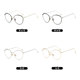 Radiation-proof blue light glasses frame for women, Korean version, trendy, plain-faced, large-frame, myopic eyes, internet celebrity wheat ear pearl style flat mirror