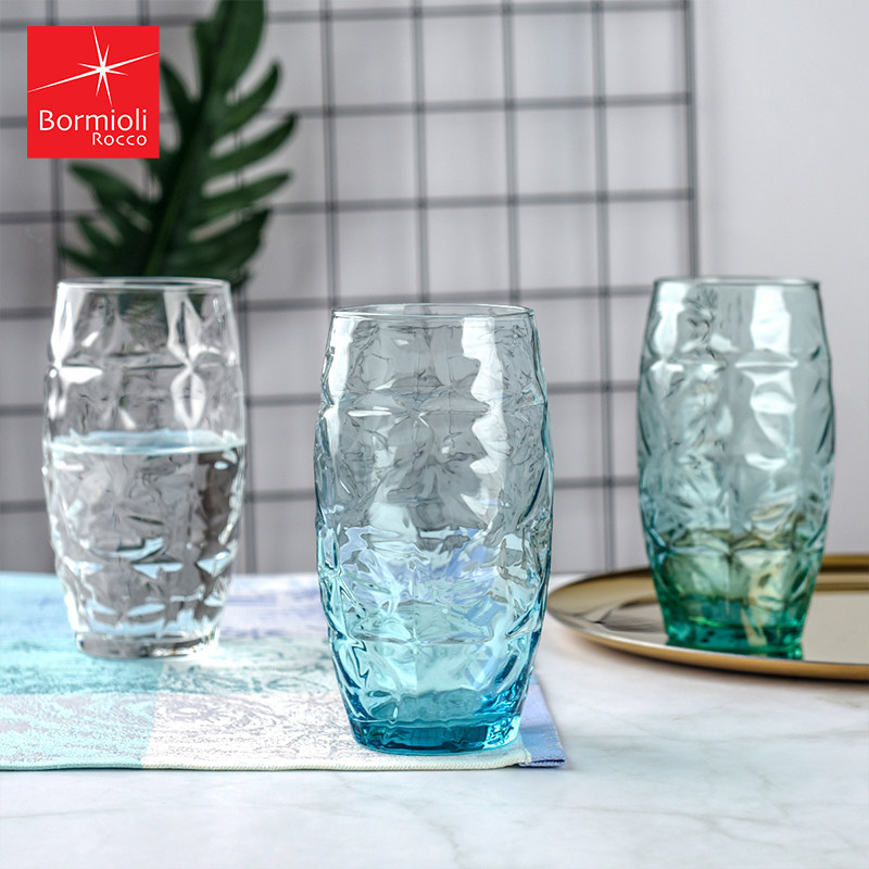 Italy imported large capacity glass water cup Women's summer home milk oat breakfast cup Heat-resistant water cup