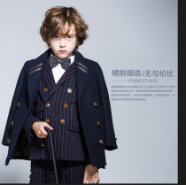 Childrens clothing boys woolen coat childrens windbreaker autumn and winter thickened Korean version of the middle-aged woolen coat