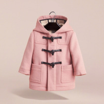 Thickened winter dress childrens clothing childrens horn buckle woolen coat coat for men and women Children Baby baby sheep fluff coat coat coat