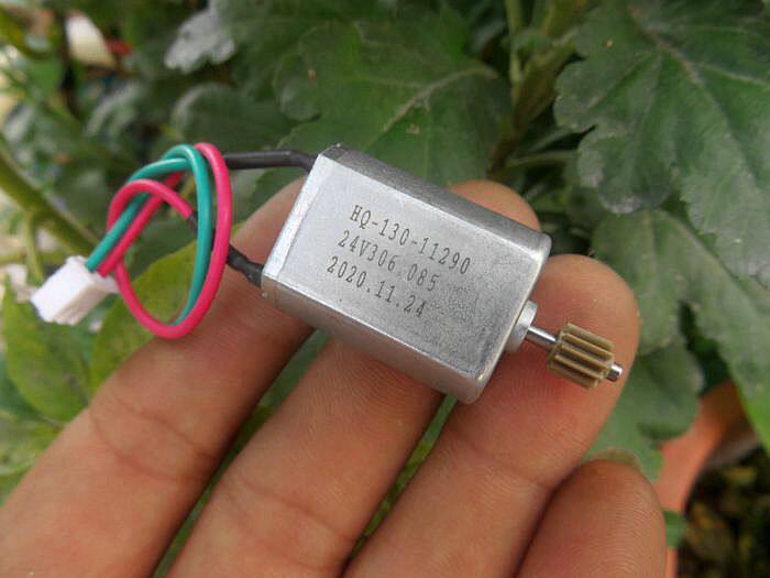 130 DC motor strong magnetic long life carbon brush with plastic gear DC motor 24V 23300 rotation