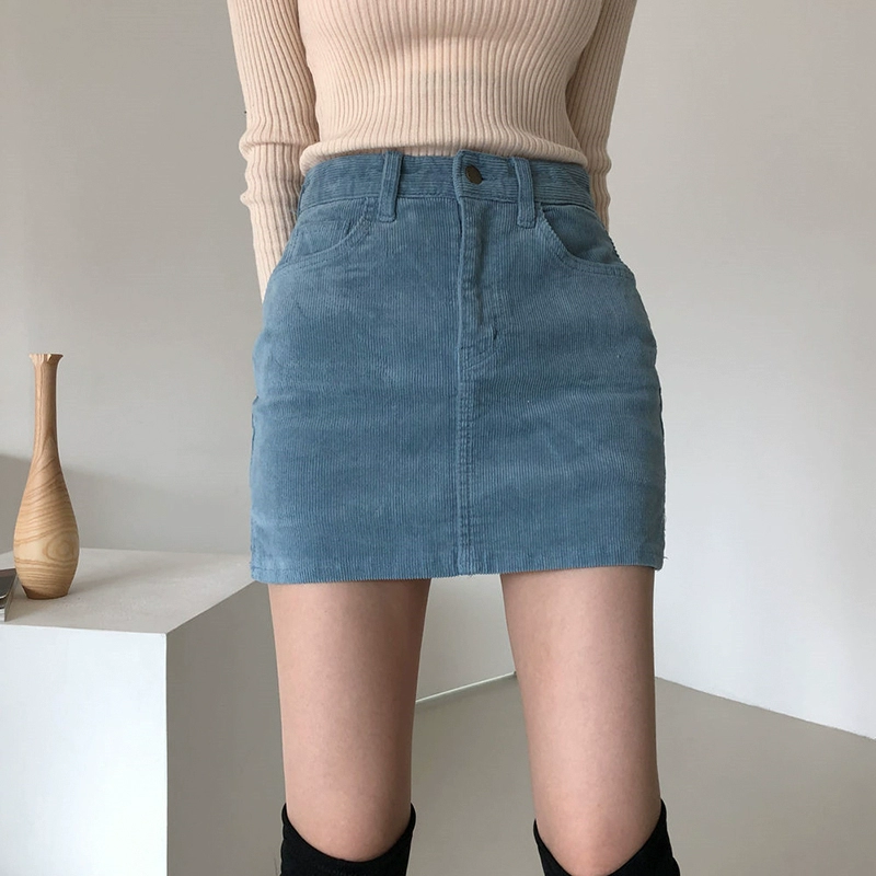New ins quây sexy váy xẻ tà nữ cạp cao eo thon thon gọn tất cả phù hợp với tính khí chống ánh sáng quần culottes - Váy