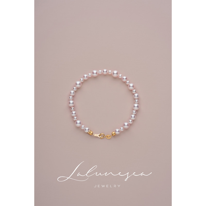 Moon is Sea Mirror Light Nucleated Aurora Freshwater Pearl Bracelet Gradient Pearl Bracelet