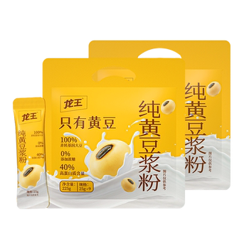 Dragon king pure soybean milk powder 0 added sugar 225g*2 bags