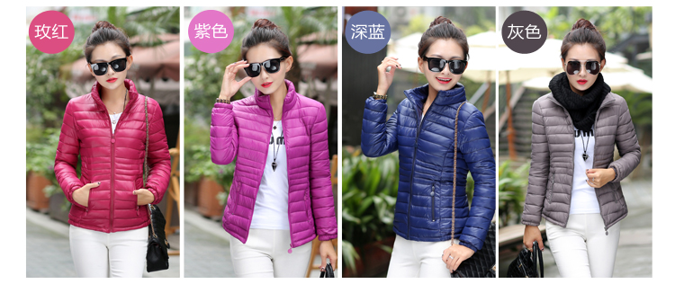 Áo cotton nhỏ 袄 nữ 2018 mới ngắn phần mỏng cho nữ trung niên xuống áo khoác cotton mùa đông cho mẹ vest nữ trung niên
