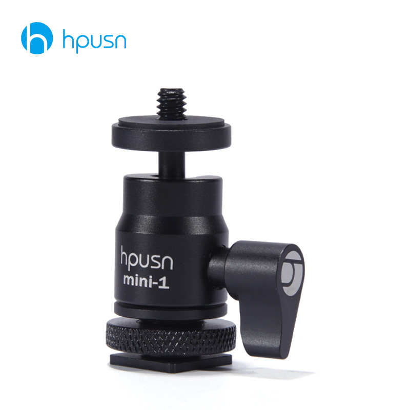 hpousn cold boot mini tripod head universal single eye accessories camera LED supplementary light lamp monitor bracket CA1013
