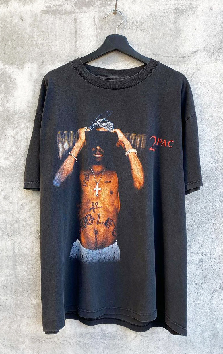 图派克Tupac Amaru Shakur Punk Rare Tee/Tshirt：街头潮流的高级感短袖T恤！-领带夹-淘宝好物网