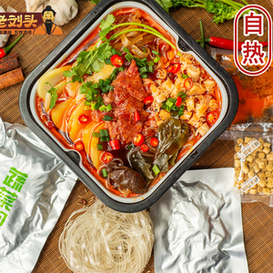 老刘头香辣牛肉自热小火锅2盒