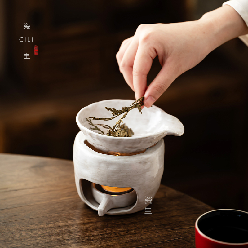 Coarse Pottery Essential Oil Heating Stove, Incense Burner, Tea Roasting Stove, Japanese-Style Ceramic Tea Roasting and Tea Awakening Device, Cedar Holy Wood Stove Set Coarse Pottery Essential Oil Heating Stove, Incense Burner, Tea Roasting Stove, Japanese-Style Ceramic Tea Roasting and Tea Awakening Device, Cedar Holy Wood Stove Set