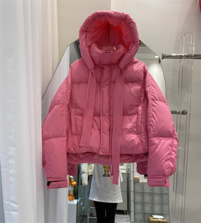 Short down Jacket for Women, Winter Thickened 2026 New Fashion Style, Petite White Duck down Hooded Puffer Coat