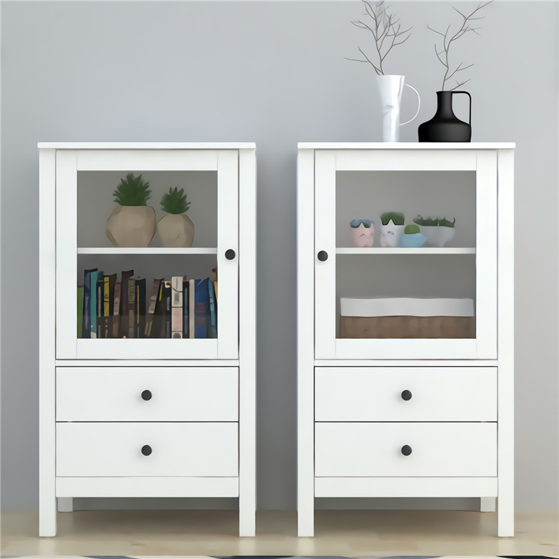 Nordic Bathroom Side Cabinet Oak Wood Solid Wood Living Room Containing Storage High Cabinet Small Standing Cabinet Toilet Waterproof Pinned Side Cabinet-Taobao