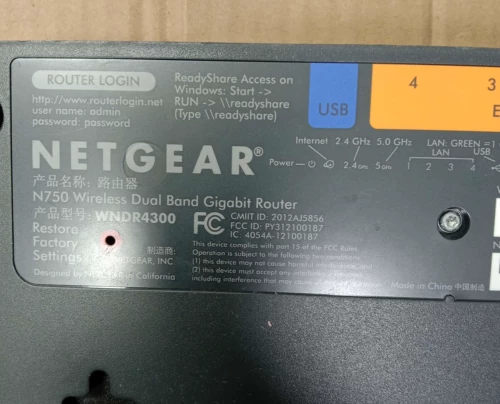 Оберните оригинальную сеть Netgear WNR4300 Wired Gigabit Wireless Dual -частота 750 м беспроводной маршрутизатор