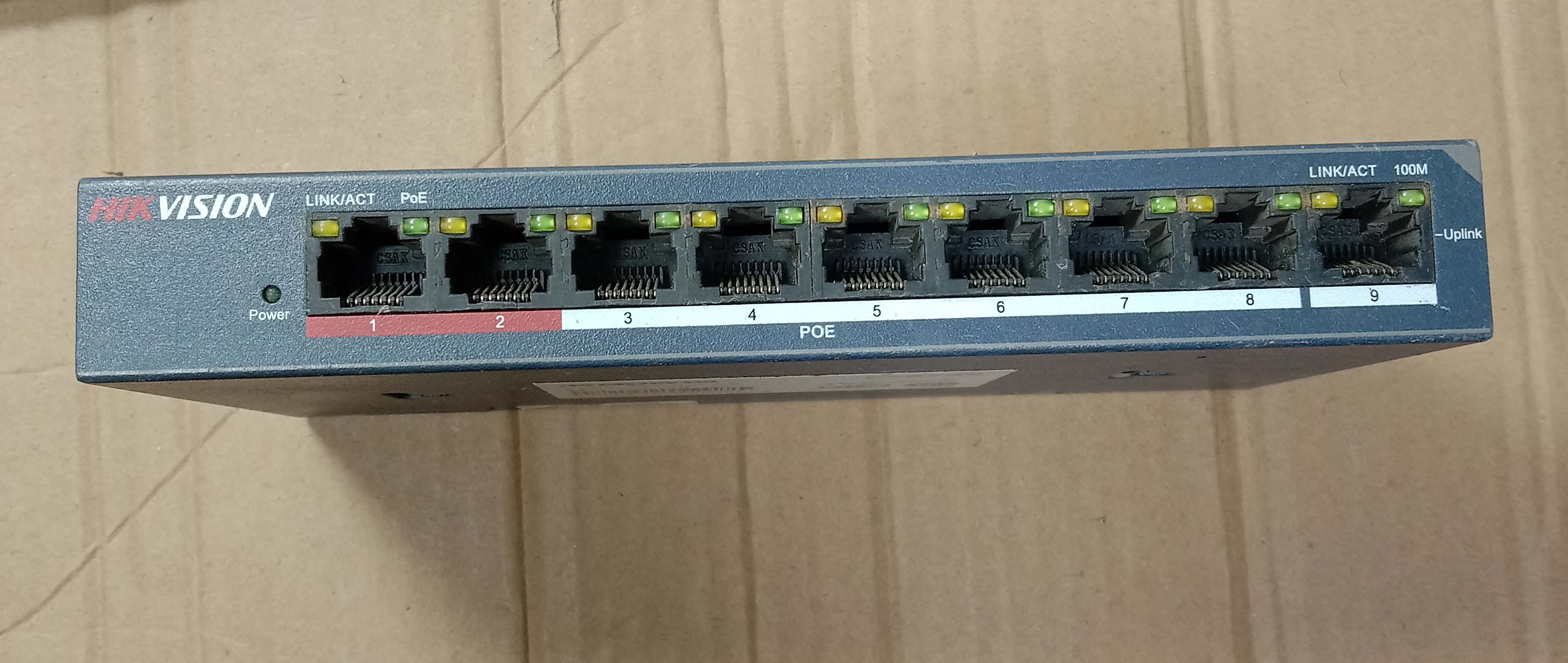 Bag Good HaConway view DS-3E0109P-E M 9 mouth 100M 100 trillion POE switch PoE