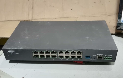 Обернуть зеленый weidi GT815 16 порт 100M Onu Device Fiber Piber Optical Pabre Access+шнур питания