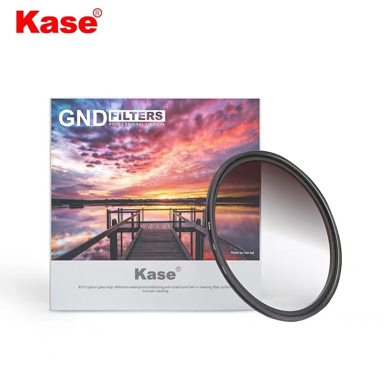 Kase Color Gradient Gray Mirror Medium Gray Gradient Mirror 62mm GND0 9 Gradient Filter GND Scenery