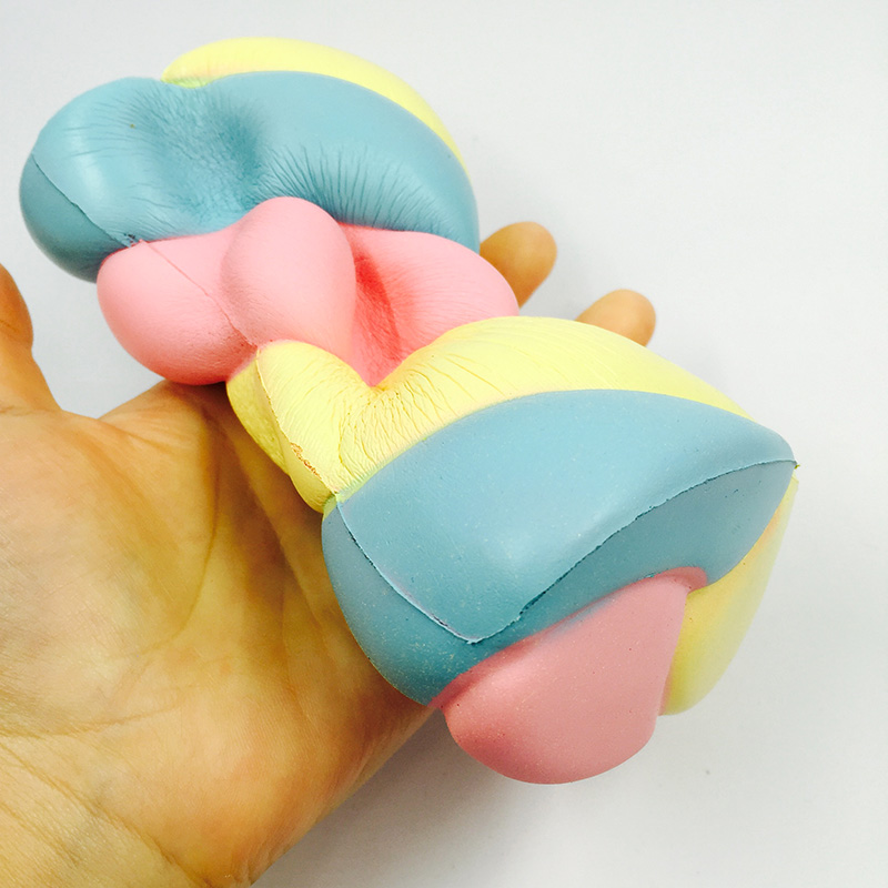 Mềm mới squishy cô gái tim mô phỏng cầu vồng marshmallow chậm phục hồi trẻ em chơi nhà món quà đồ chơi