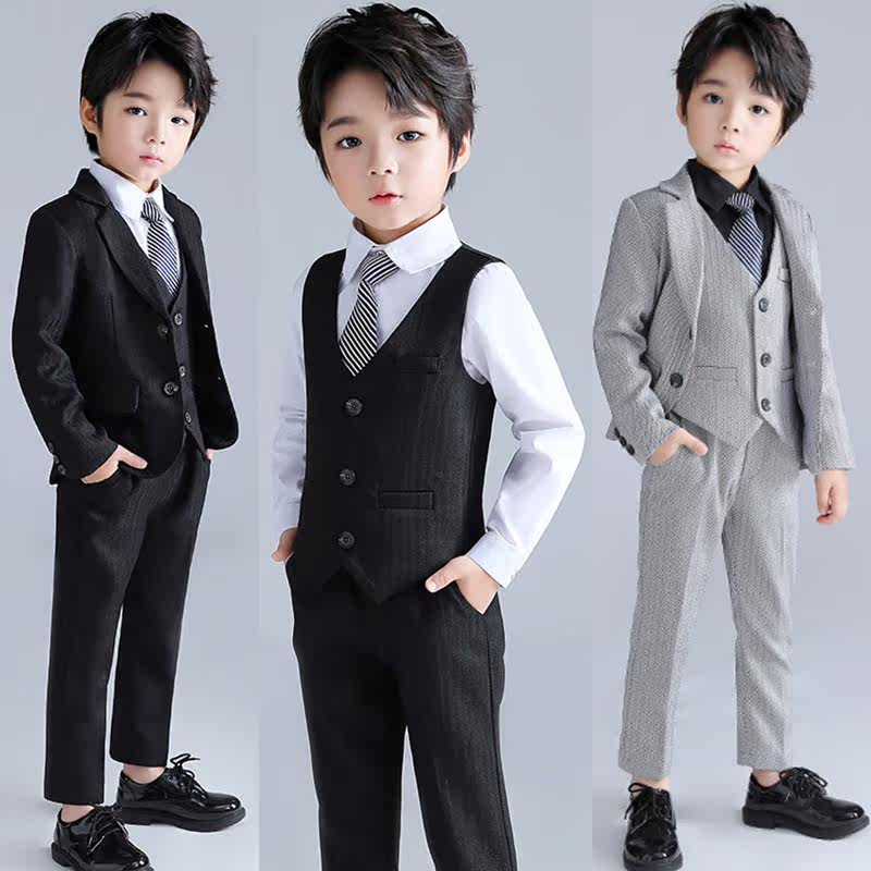 Boy suit suit children's gown handsome flower boy little west suit jacket foreign Korean version boy acting out of the Inn